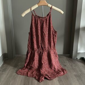 Red Polka Dot Romper - Size M